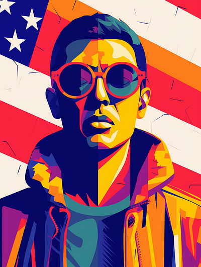 Patriot pop art