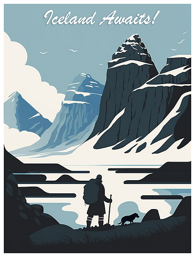 Iceland Travel Poster 3