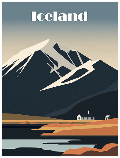 Iceland travel poster 5