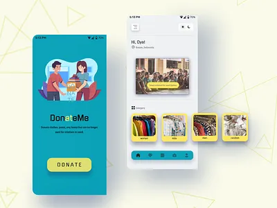 DonateMe App adobe xd appdesign application branding dailyui design donate app figma graphic design ui ui design userinterface ux