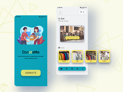 DonateMe App adobe xd appdesign application branding dailyui design donate app figma graphic design ui ui design userinterface ux