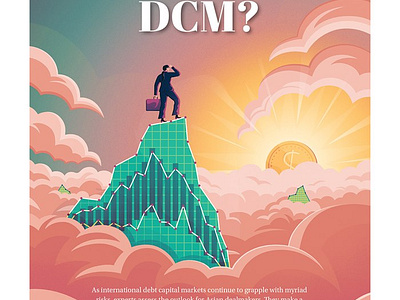 Debt Capital Markets X Jacob Stead conceptual digital economy editorial finances magazine cover