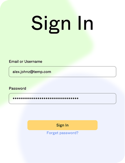 Sign In - Mobile UI creative design form graphic design minimal mobile modern sign in signin simple ui