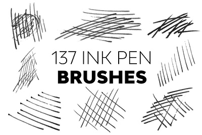 Stamp Ink Pen Brushes psd