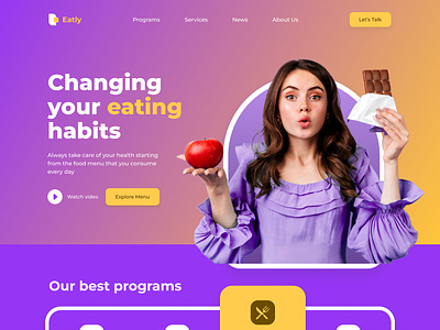 Eatly - Redesign Landing Page landing page redesign ui ui design uiux design uiux web design uiux website web design