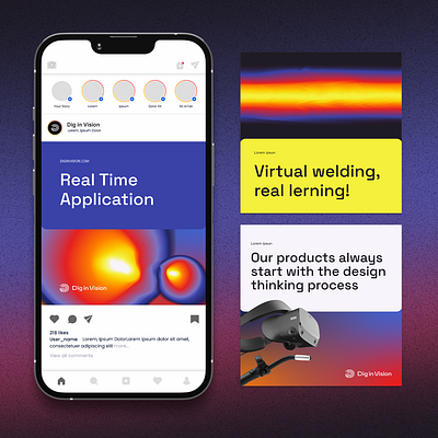 Dig In Vision – branding animation brand branding design digital graphic design identity illustration logo sm socialmedia ui