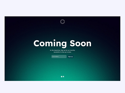 Coming Soon Page UI design app branding design graphic design icon illustration landing page logo ui web ui