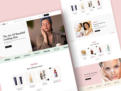 Skin Care Website🔥 beauty beauty care website branding cosmetics website cosmetology mockup product product design skincare ui uiux webdesign website website design wordpress