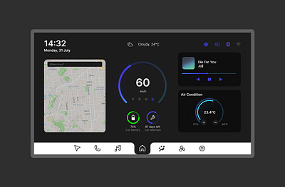 Automotive Interface : DailyUi Day-034 dailyui
