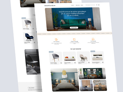 SmartFurniture - Furniture Website branding design designer e commerce furniture graphic design modern smart ui ui ux ux