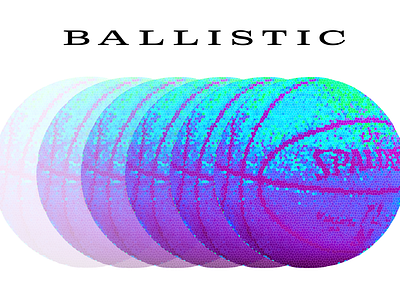 BALLISTIC adobe basketball branding fyp graphic design illustrator logo photoshop