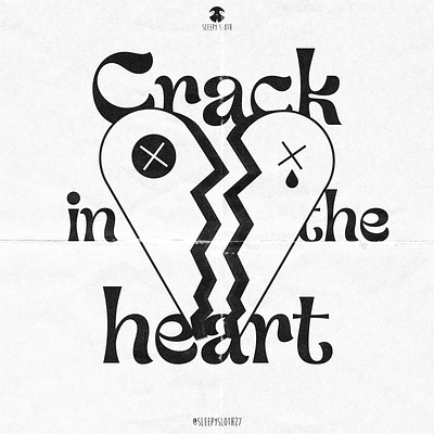Crack in the Heart design graphic design illustration