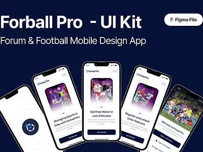 Forball Pro - Forum & Football Mobile Design App app app design app sport apps ball branding design design app football game games ilustration product design sport trending ui uiux