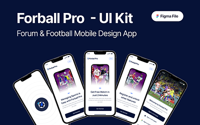 Forball Pro - Forum & Football Mobile Design App app app design app sport apps ball branding design design app football game games ilustration product design sport trending ui uiux