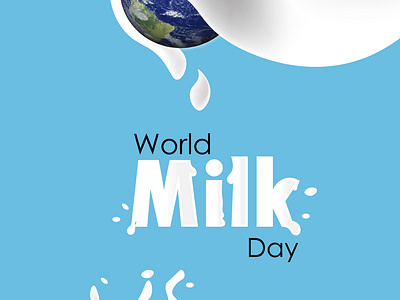World Milk day Illustration design graphic design milk day poster