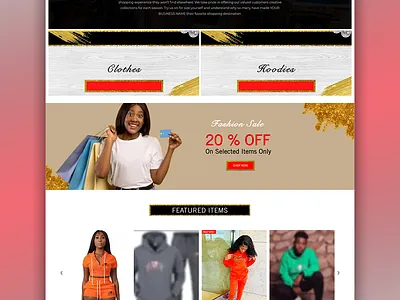 Clothing Website Design branding design illustration logo professional website design ui ux web design web designer web designs website design