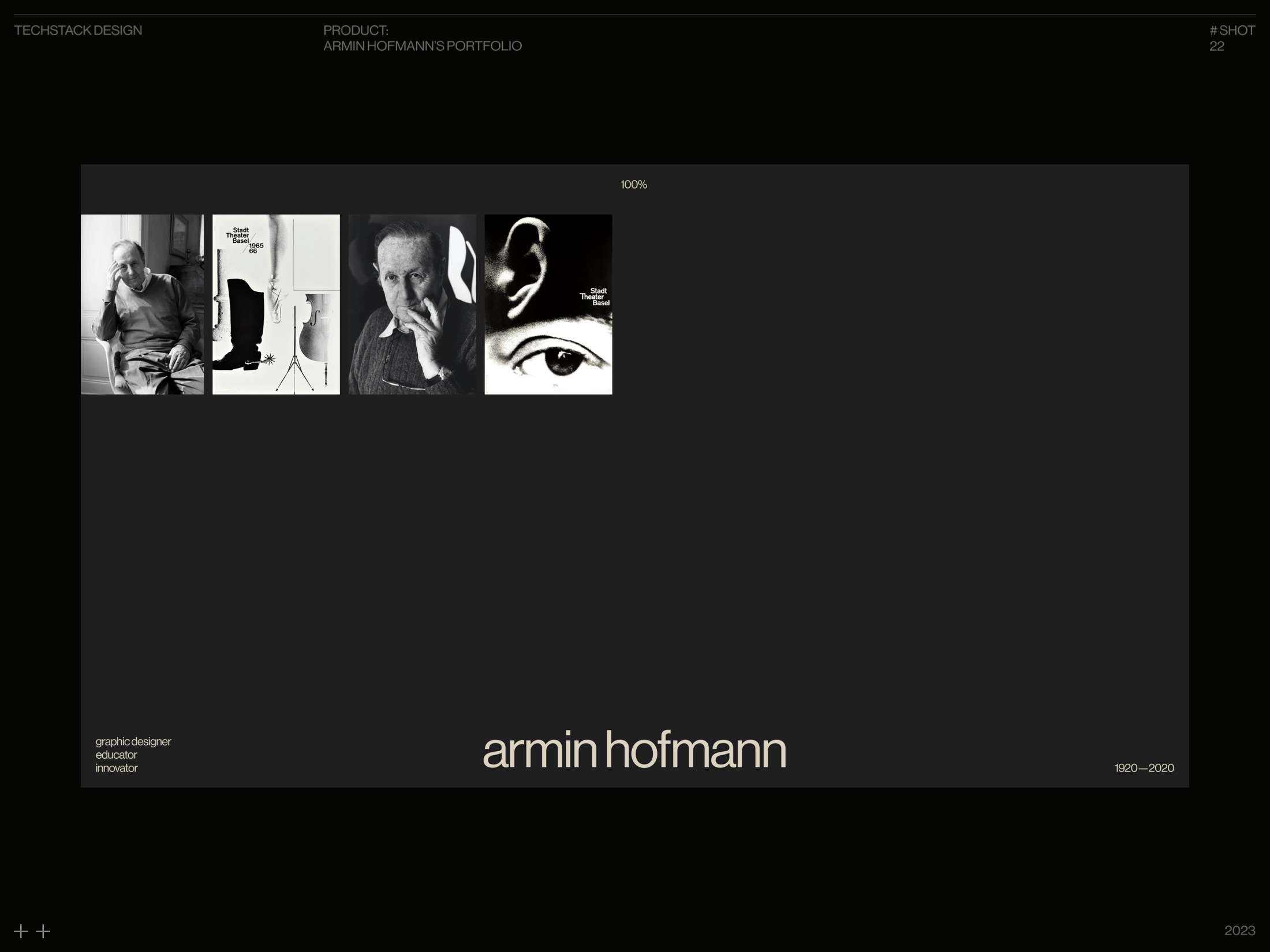 Armin Hofmann's Portfolio animation biography concept design graphic design grid hofmann layout portfolio swiss swiss style ui uxui web