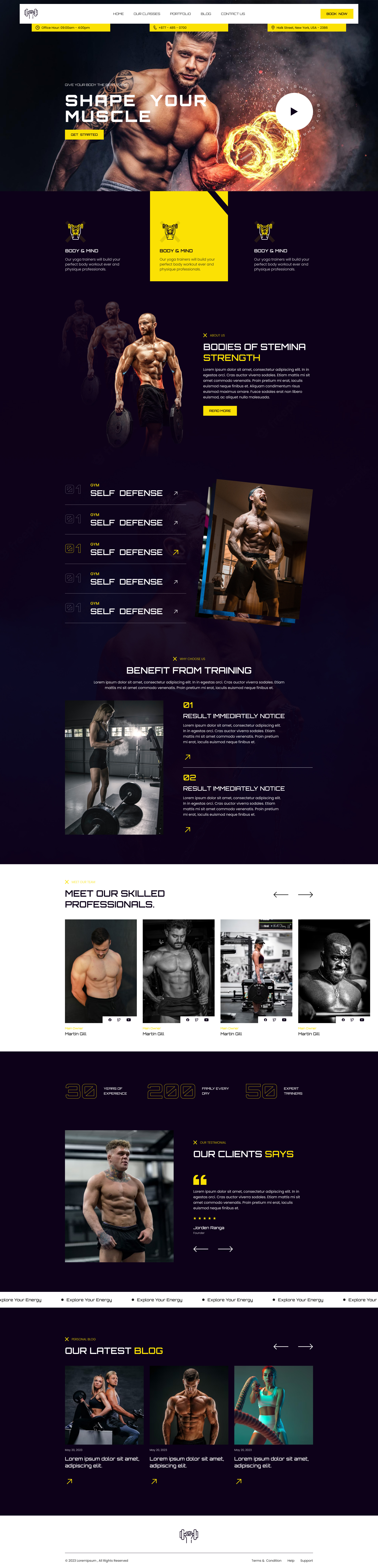 Gym, Workout, Sport, Fitness club Website Design branding fitness website design graphic design gym website design homepagedesign illustration website design website development workout web design