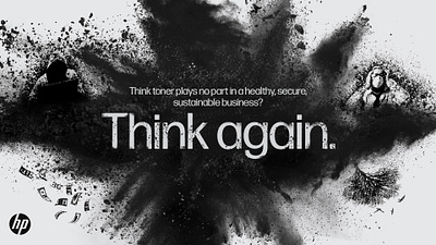 HP | Think Again brand design brand identity branding design graphic design illustration logo minimal