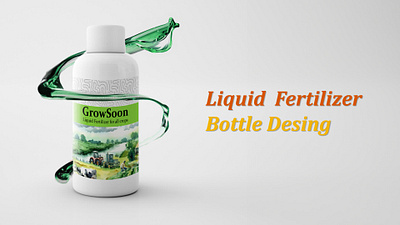 Bottle Design- Liquid Fertilizer agriculture bottle bottle design branding graphic design illustration liquid liquid fertilizer mock up vector