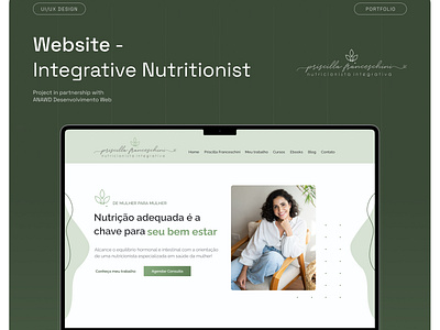 Website - Integrative Nutritionist design figma graphic design health nutricionista ui webdesigner website