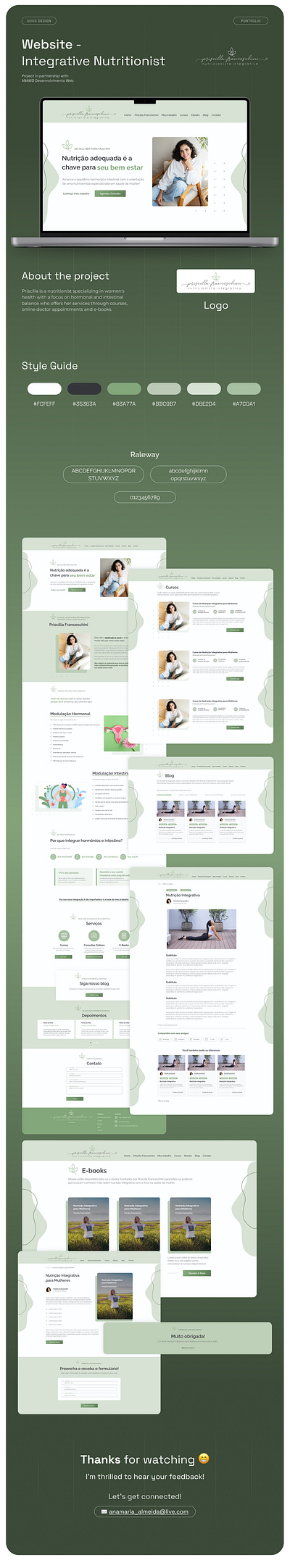 Website - Integrative Nutritionist design figma graphic design health nutricionista ui webdesigner website
