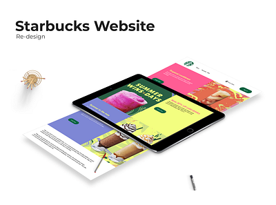 Starbucks Website Re-design coffee website starbucks website website design