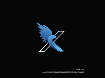 X - Twitter(Larry, the bird) - Logo Animation. animation bird branding design designer graphic design illustration larry logo motion graphics thebird twitter typography ui ux vector x