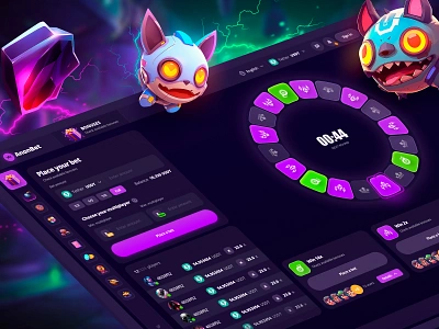 Roulette - Online Casino Interface bet betting betting interface casino crypto casino design gambling game games illustration interface online p2e roulette slot slots ui ux web casino web3