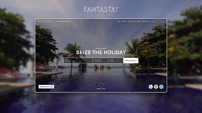 Fantastay Hotel Website design hotel hotel wesbite luxury wesbite uidesign ux