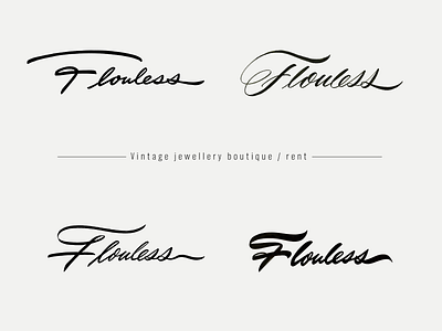 Flouless branding brushlettering calligraphy classy custom design flouless flow graphic design identity lettering logo script signature solid sophisticated type unique unqiue