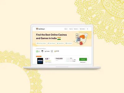 Gambling.In branding design graphic design illustration landing page ui ui design ux design vector