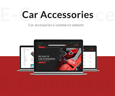 Car Accessories E-Commerce Website app branding company design developing figma it photoshop ui ux website