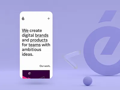 evensix Website - Mobile agency branding clean design fast hero mobile responsive simple smooth typography ui ux website