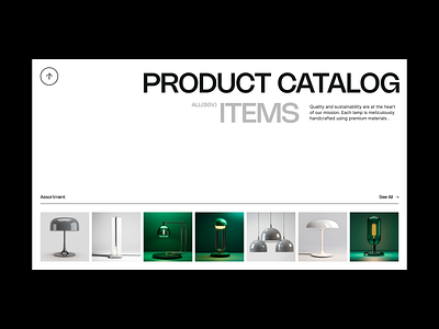 Lighting studio. Product catalog branding catalog lighting studio product shop studio ui ux web