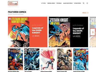 Comics website design case study design ui ux web design