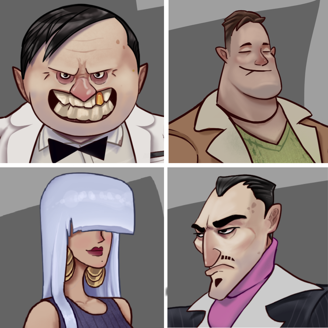 Mob bosses - Character design 2d assets casual art character design concept art design game art graphic design illustration stylized stylized art