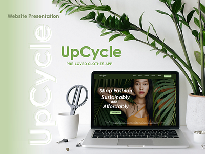Website Presentation- Upcycle (pre-loved clothes app) branding clothingapp illustration interfacedesign landingpage prelovedclothes uiux uiuxdesign upcycle website websitedesign