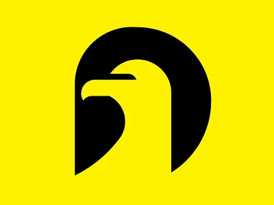 Birdie bird black brand brand design brand identity branding branding design design eagle graphic design illustration logo minimalist yellow