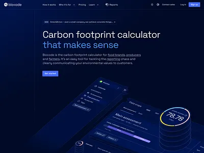 Biocode Website 2023: Homepage flat hero ui web