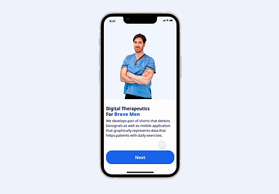 Physiotherapy App For Elders design ios mobile app ui ux uxui designer