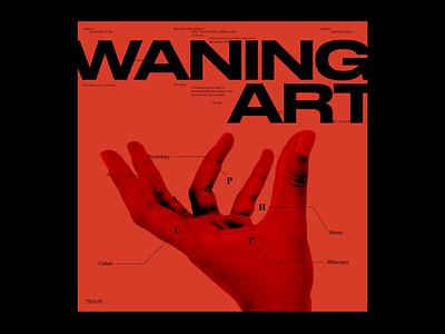 Poster. Warning Art graphic design typography ui