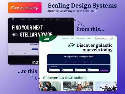 An Intergalactic Design System Journey🪐 case study dan mall design design system interstellar planet scaling design systems shuddle space space travel stellar system travel ui ux