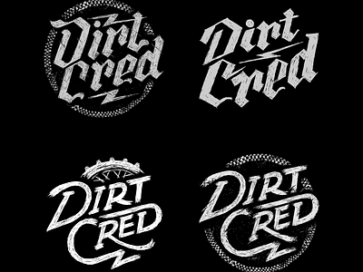 Dirt Cred clothing design drawing graphic design handdrawn illustration lettering merchandise motocross tshirtdesign typography vintage