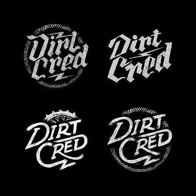 Dirt Cred clothing design drawing graphic design handdrawn illustration lettering merchandise motocross tshirtdesign typography vintage
