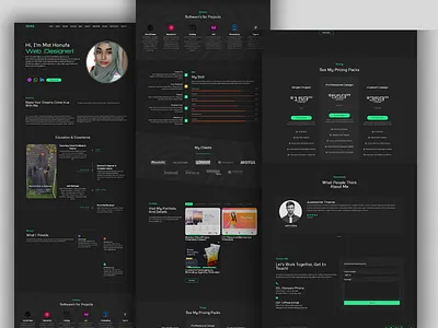 Personal Portfolio WordPress website css design elementor html landign page web design website wordpress