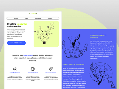 Pixelwink Website Design: A Framer Exploration agency digital agency digital design figma framer lottieanimations ui ui ux web design