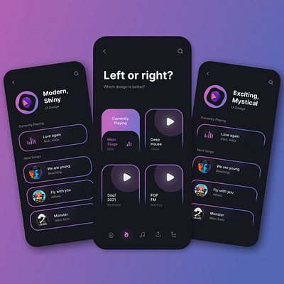 Music Player App Design-UIDesignz dashboard graphic design mobile app design ui ux