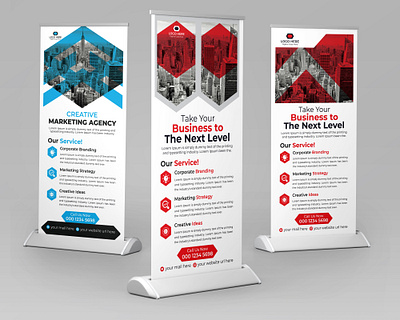 Creative Modern Roll Up Banner Design Template advertisement banner business conference corporate creative design display exhibition marketing modern presentation professional promotion rollupbanner show standeebanner stationery template xbanner