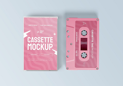 Free Cassette Tape Mockup PSD cassette cassette mockup free free mockup freebies mockup mockup design mockup psd product design psd mockup tape tape mockup